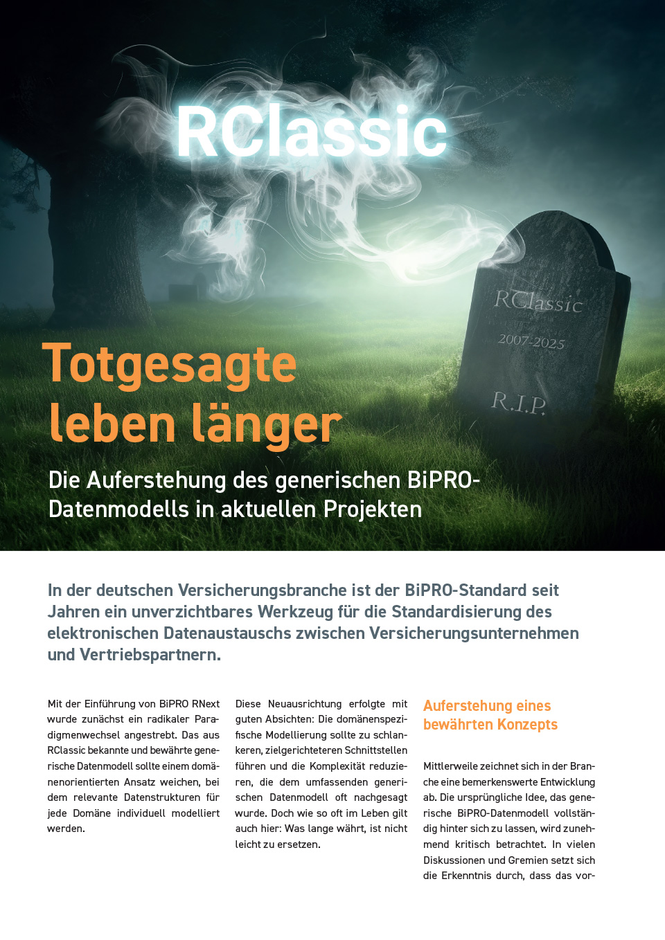 Vorschau Artikel „RClassic – Totgesagte leben länger“